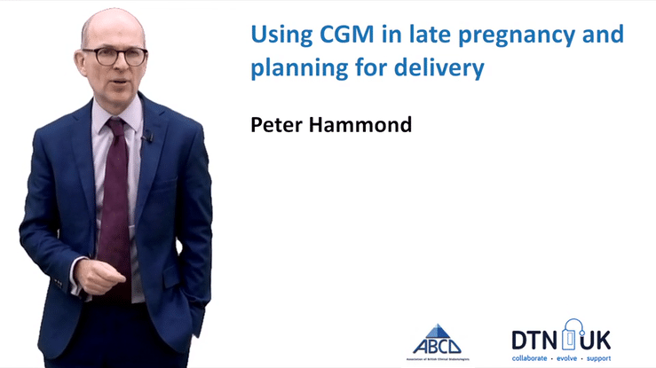 Using CGM in late pregnancy and planning for delivery