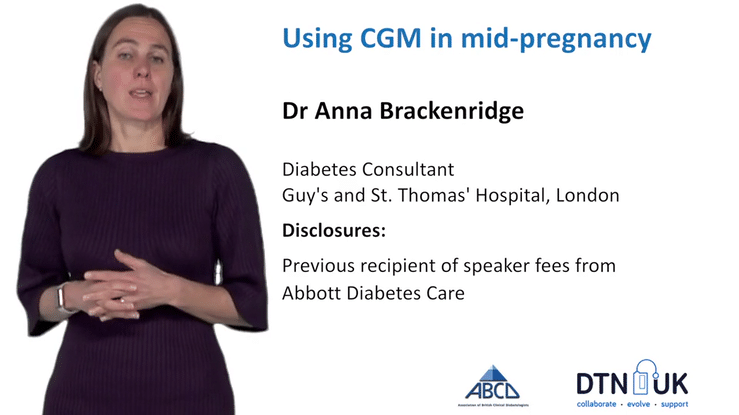 Using CGM in mid pregnancy