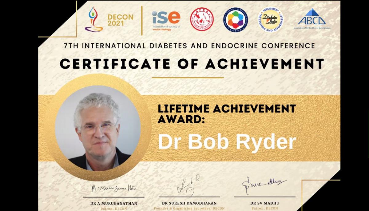 Dr Bob Ryder Lifetime Achievement Award